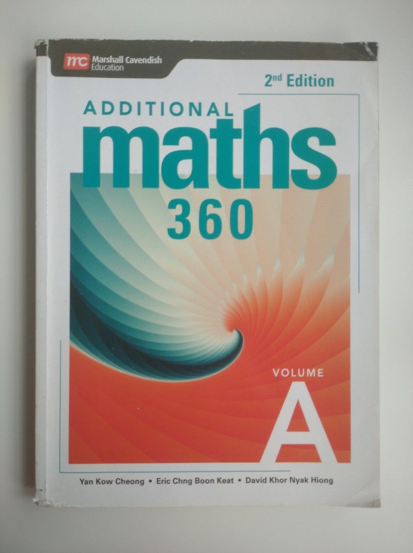 Sec 3\/4 Marshall Cavendish Additional Maths 360 A textbook, Hobbies \u0026 Toys, Books \u0026 Magazines ...