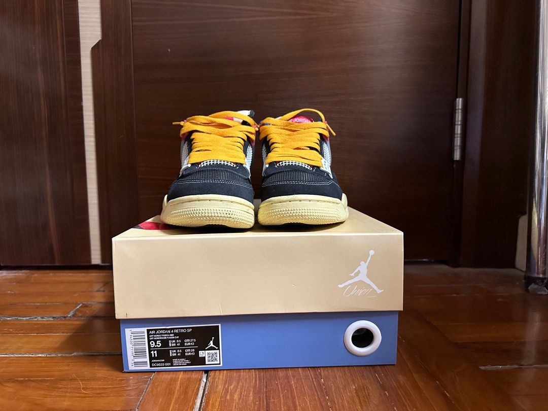 現貨][二手/second hand] [脫坑] Nike x Union Jordan 4 (off Noir