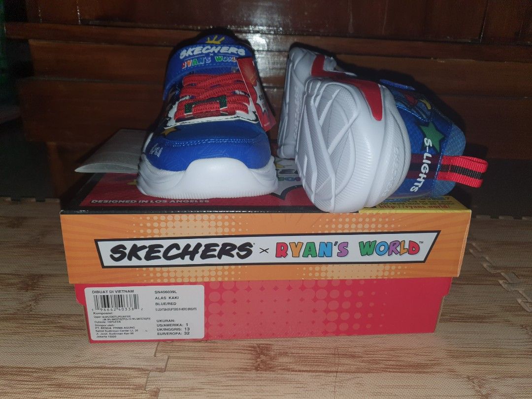 Sepatu sketchers ryans world, Bayi Anak, Baju Anak Laki-laki,