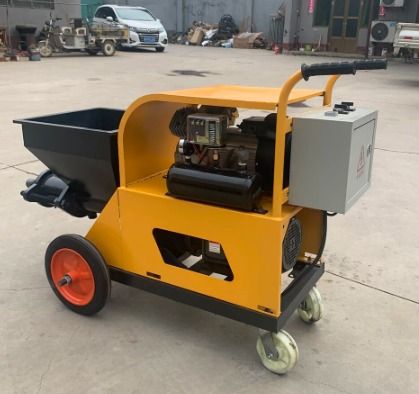 SPRAY PLASTER MACHINE WALL CEMENT PLASTERING MACHINE (Category: Construction Tools & Equipment) located in Caloocan City. Submitted by 09051674995 (Listing ID 1275940891, Image 3). Description: Spray Plaster Machine Wall Cement Plastering Machine PHP 159,600 Specifications: Spray height: 20m Spray distance: 30m Weight: 170kg Rate: 4kw Spray flow: 1.5M3/h Working efficiency: 100M2/h Machine size: 1300 * 450*750m.