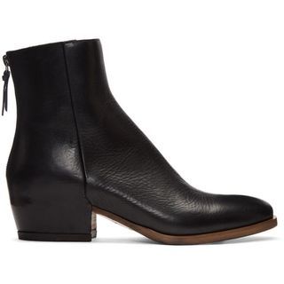 SS 2018 Givenchy GB3 Back-Zip Leather Ankle Boot