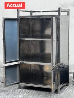 Stainless Steel Storage Rack 4 Doors