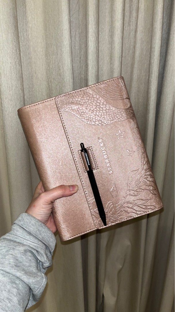 Starbucks Planner 2024 Rose Gold, Hobbies & Toys, Stationary & Craft