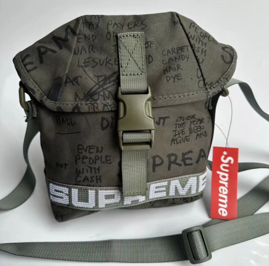 Supreme 23SS FIELD SIDE BAG 男運動休閑斜挎包女單肩小挎包, 名牌