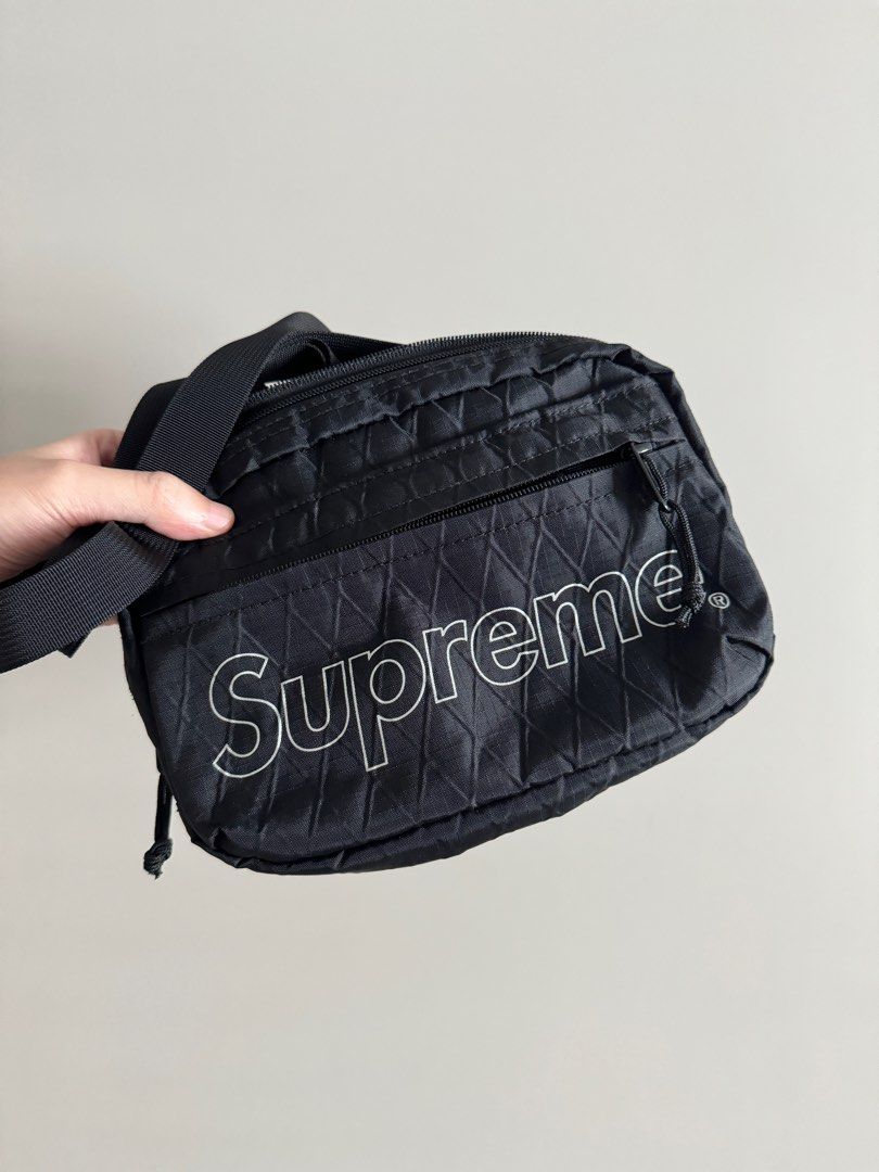 Supreme FW18 Shoulder bag Black Men s Fashion Bags Sling Bags on Carousell