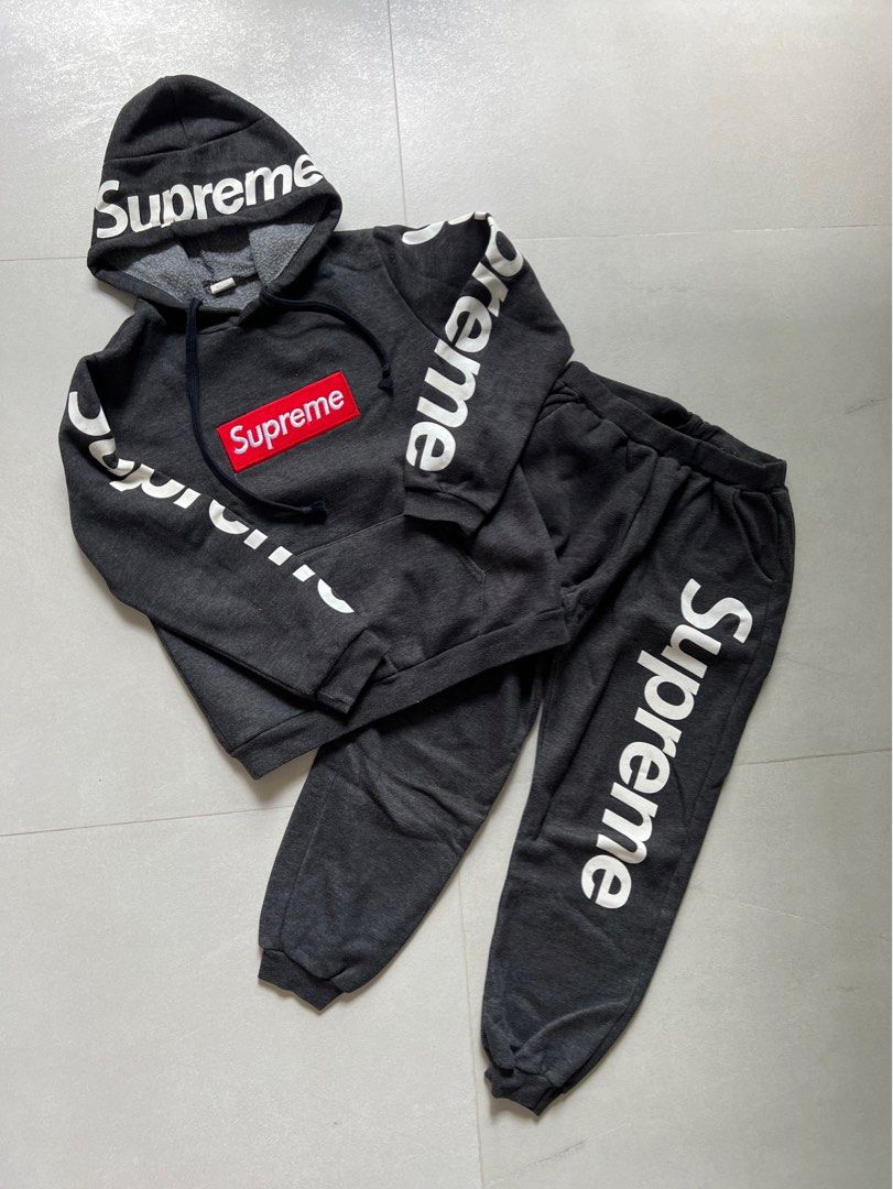 Supreme hoodie and pants sales