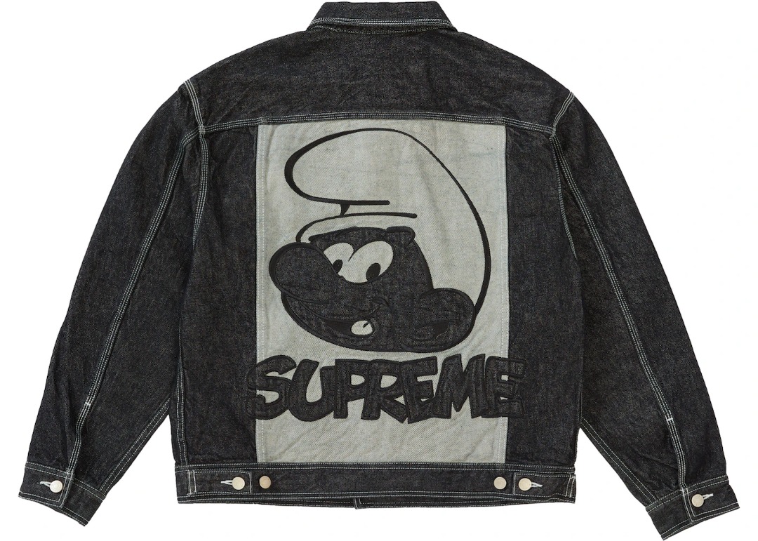 Supreme black denim on sale jacket