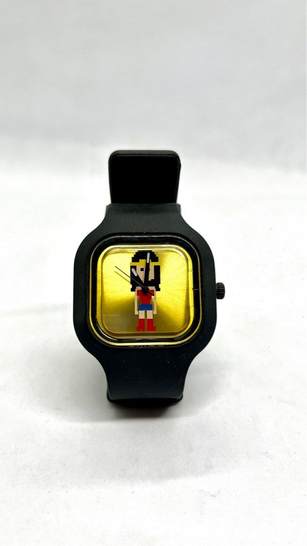 Swap Swatch Wonder Woman Watch in gold and black