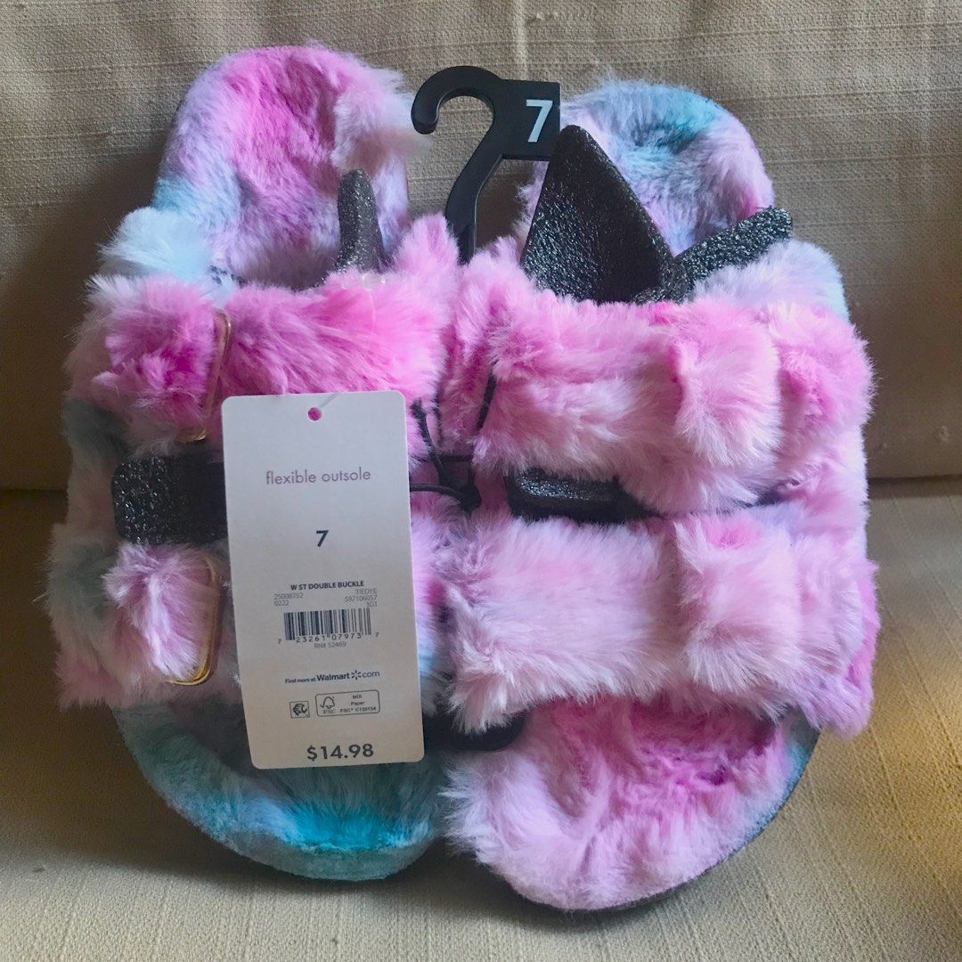 Sweet Treasures fancy sandals (Category: Sandals) located in San Pedro. Submitted by andr39 (Listing ID 1275898695, Image 3). Description: Unicorn colored sandals, blue and pink sandals for women. Never worn, size 7 too small for me. 📍Location: San Pedro City, Laguna.