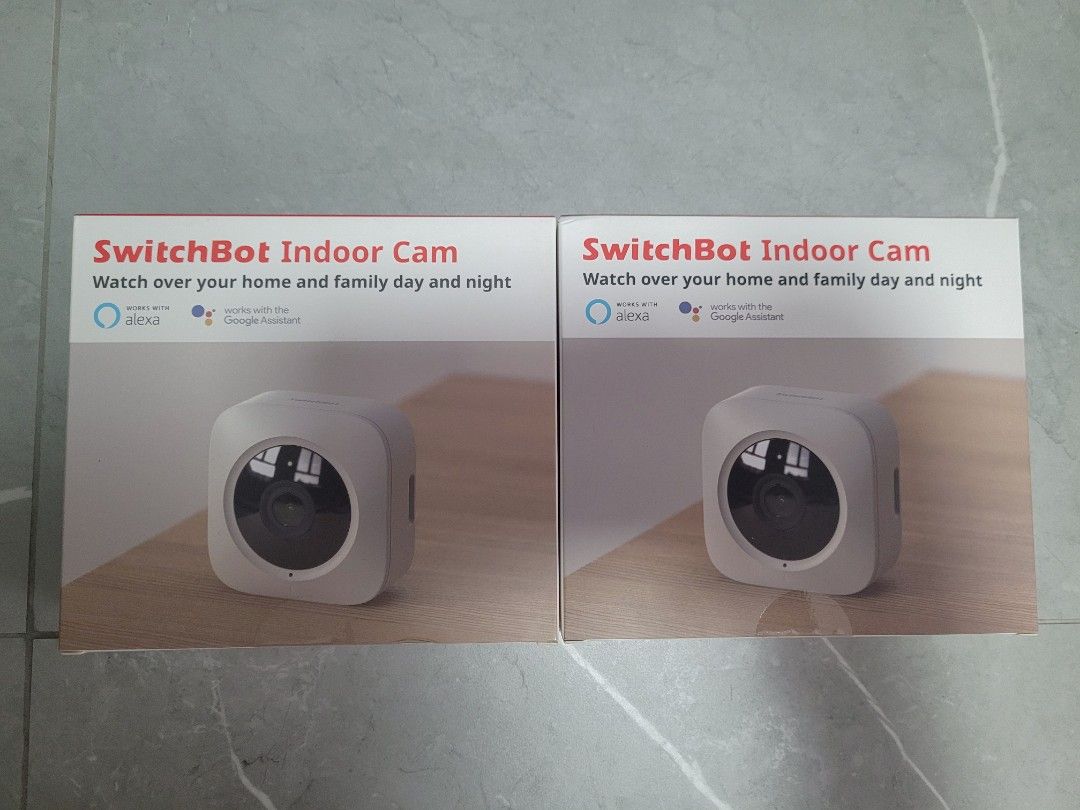 Switchbot Indoor camera (Category: Security Systems & CCTV Cameras) located in Singapore. Submitted by wishhh (Listing ID 1275975229, Image 2). Description: [Perfect Surveillance Picture & Human detection] Live stream anywhere with 130° wide angle 1080p full HD video, makes sure you can see exactly what is happening inside your home and allows you to watch your baby with real-time intelligent human ID features. Get alerted immediately from phone 