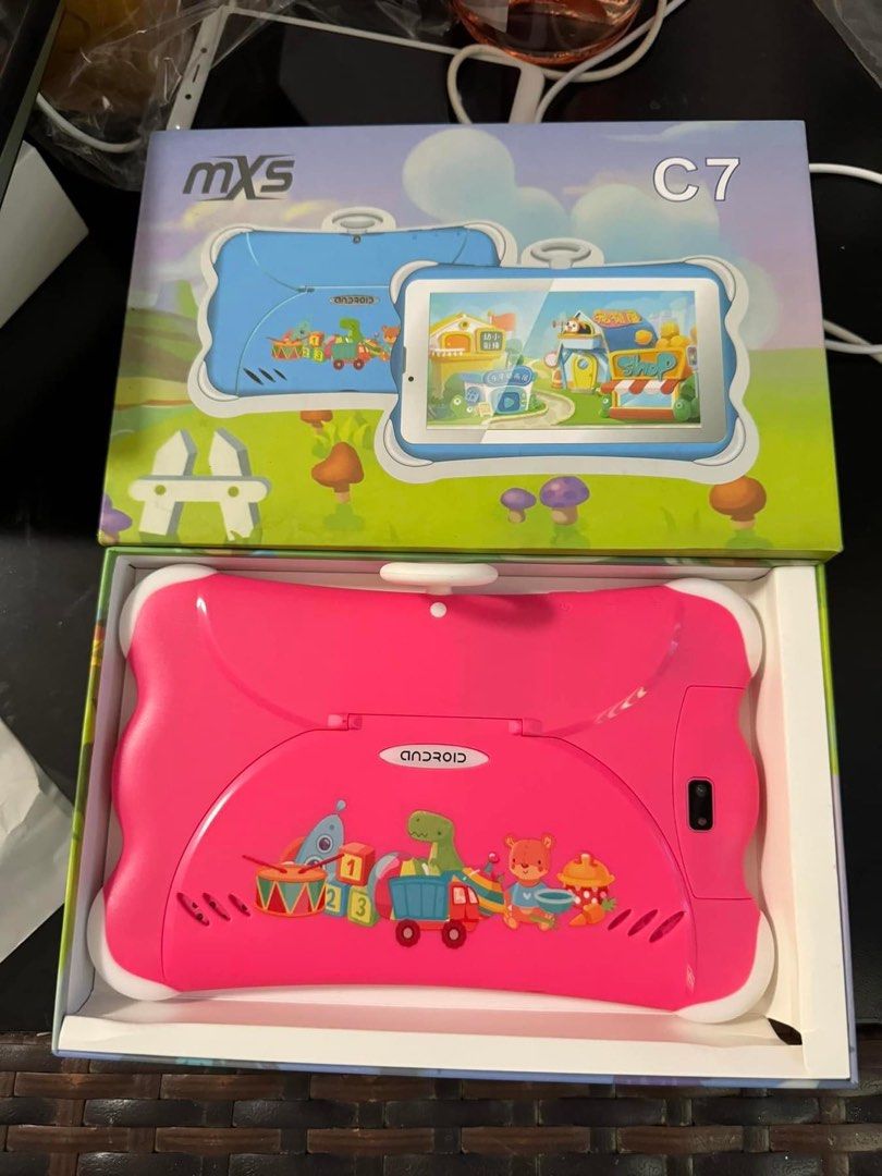 Tablet for kids (with hardcase) (Category: Android) located in Santa Rosa. Submitted by chikikayyyy (Listing ID 1275930986, Image 2). Description: Bnew openbox🌸 .