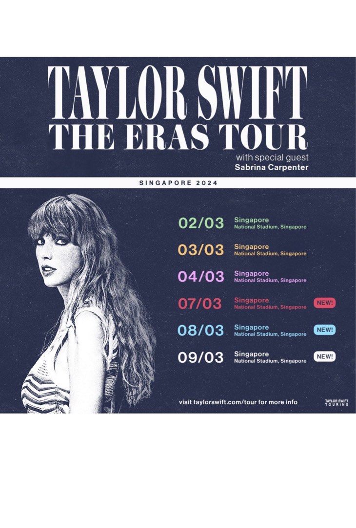 Taylor Swift World Tour 2024 VIP 1 tix, Tickets & Vouchers, Event