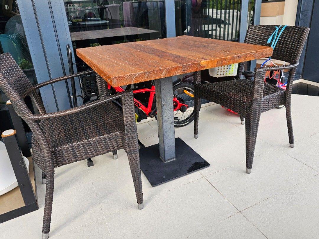 Teak & Mahogany Outdoor Furniture Set, Furniture & Home Living