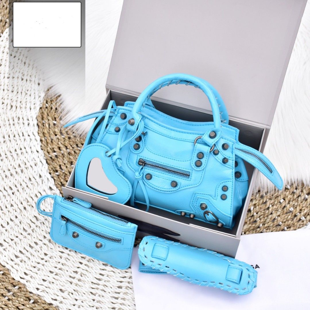 Tote bag Fashion 25 x 15 x cm, 1,1 kg, Kulit  halus Biru Hijau