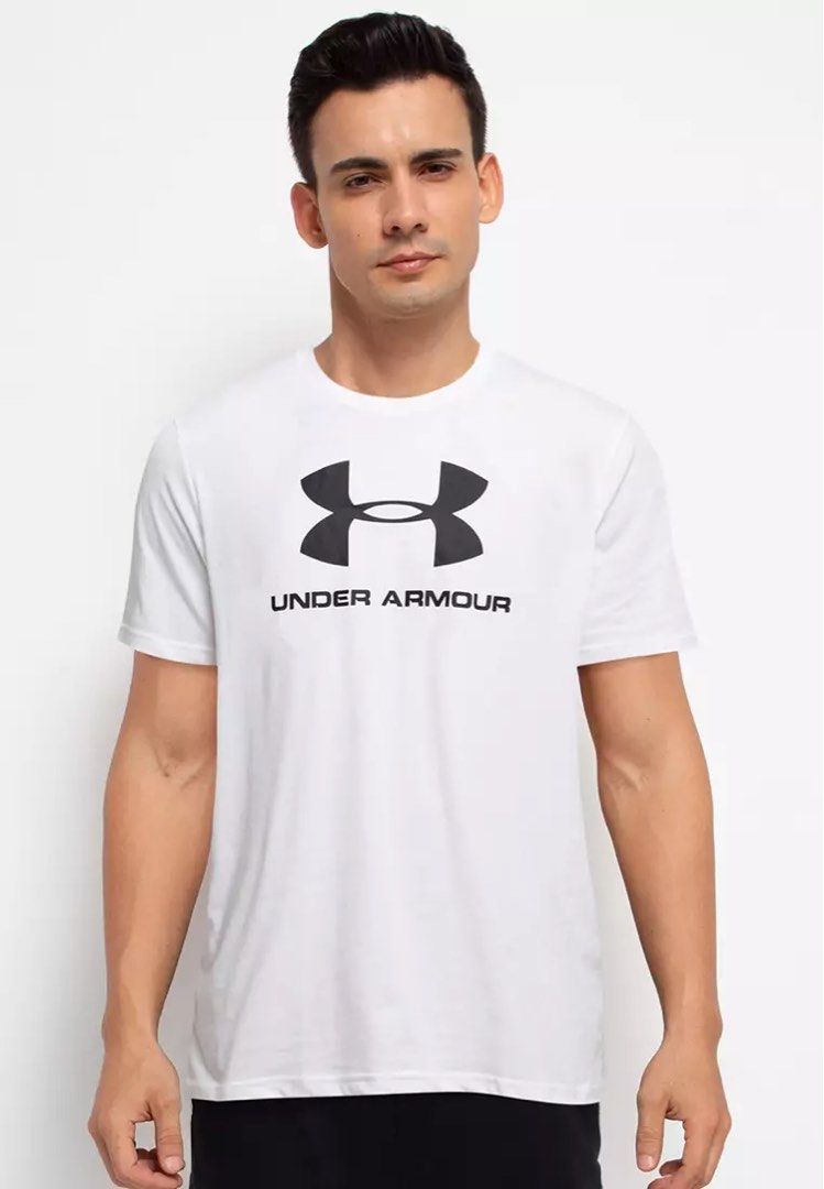 Men's ua sportstyle hot sale logo short sleeve