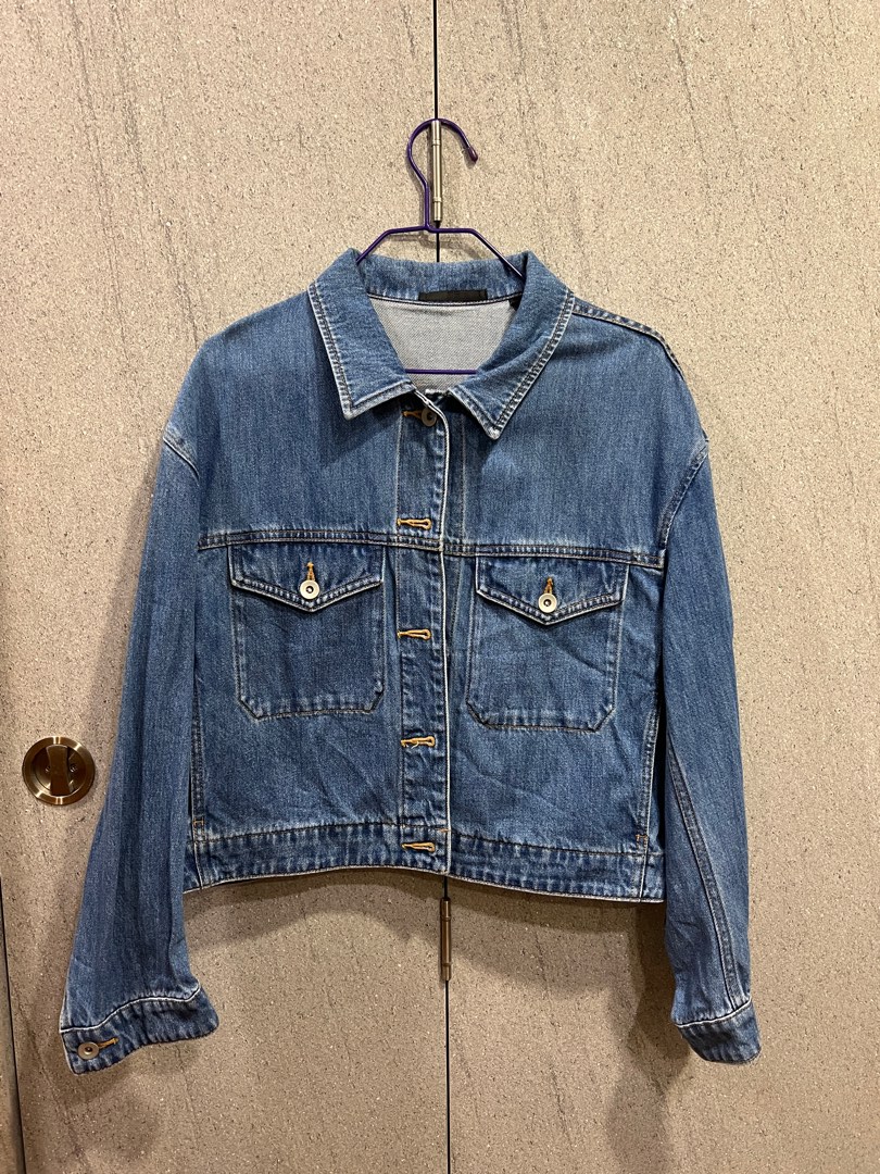 Uniqlo denim cheap jacket womens