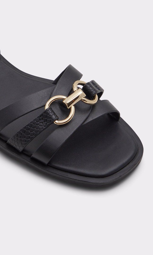 VALAMAEVER BLACK SLING BACK FLAT SANDAL ALDO Women s Fashion