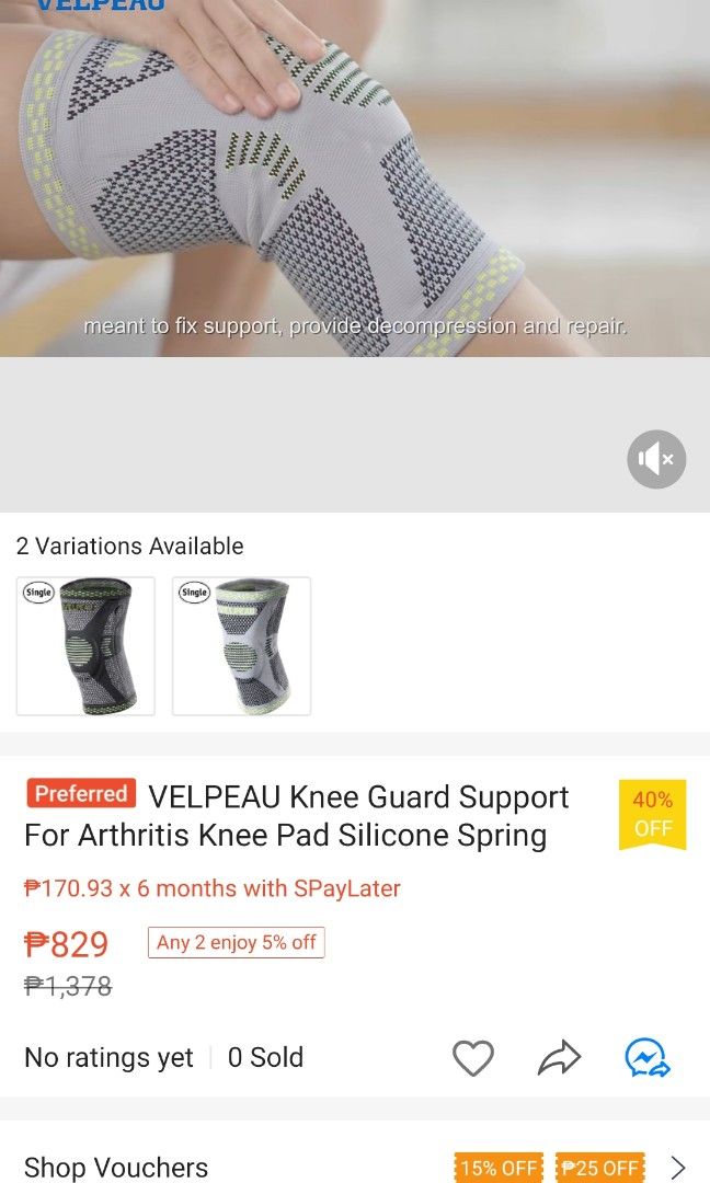 Velpeau knee guard support protector (Category: Announcements) located in Calamba. Submitted by ysabellascloset17 (Listing ID 1275890216, Image 1). Description: 3 pcs. available.