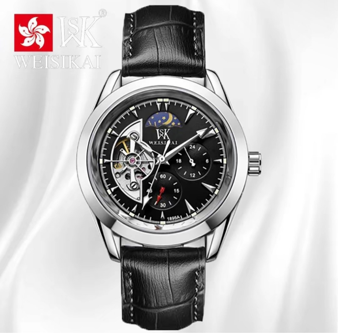 Weisikai Luxury Watch High Quality Stainless Steel Chronographs
