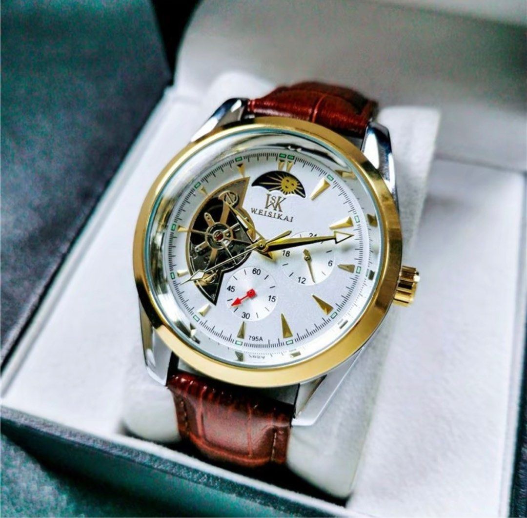 Weisikai Luxury Watch High Quality Stainless Steel Chronographs