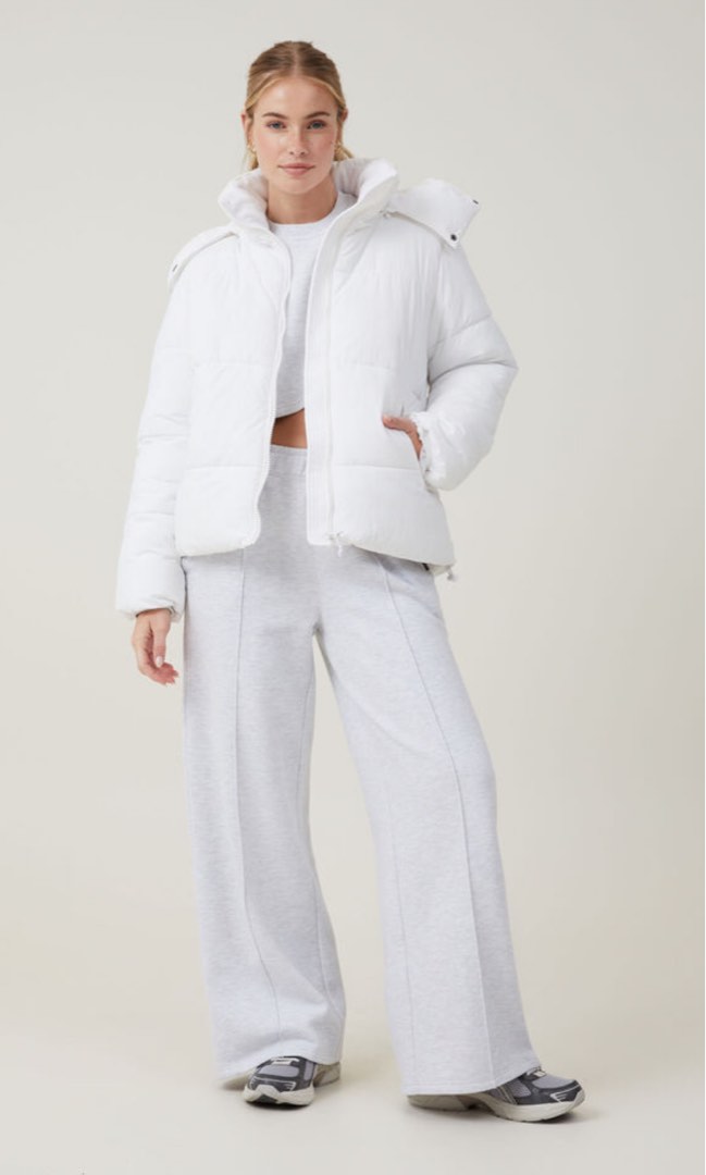Cheap white puffer best sale jacket