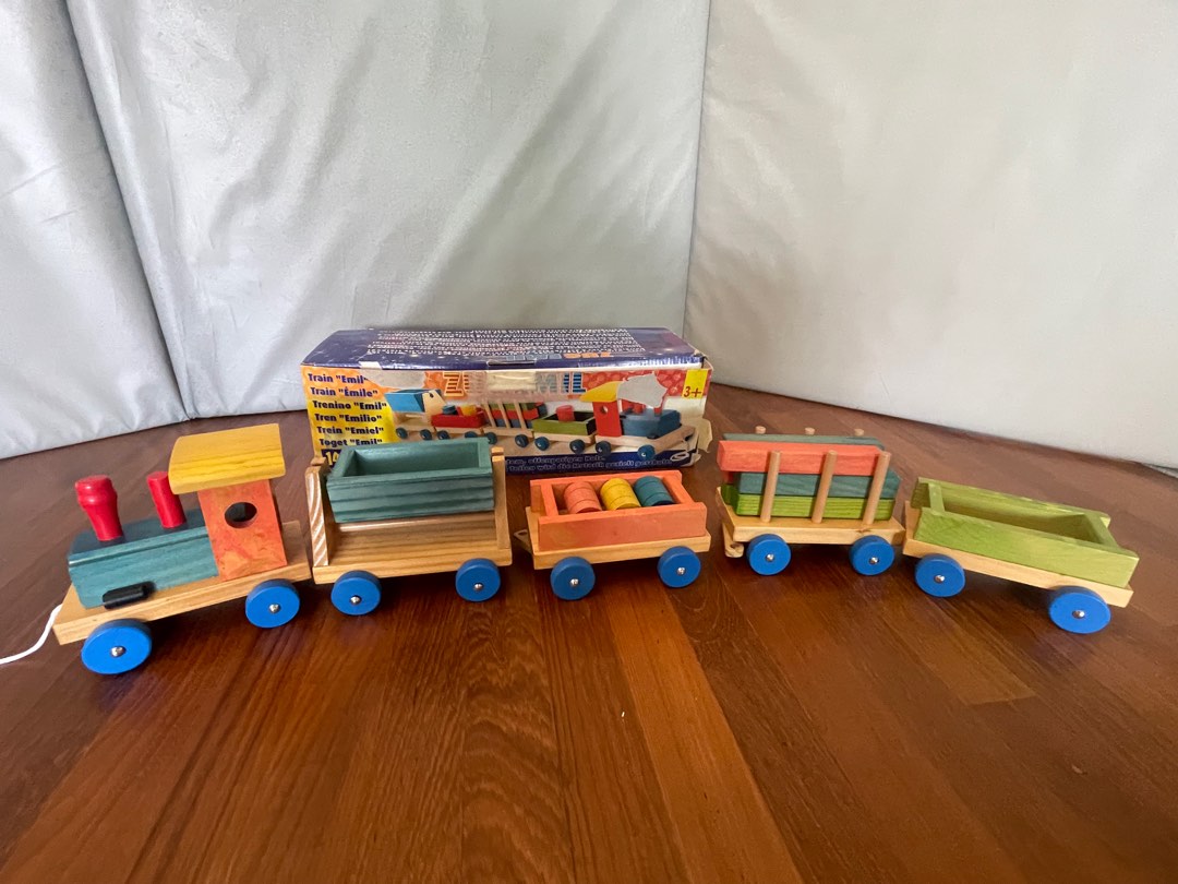 Mothercare wooden train set hot sale