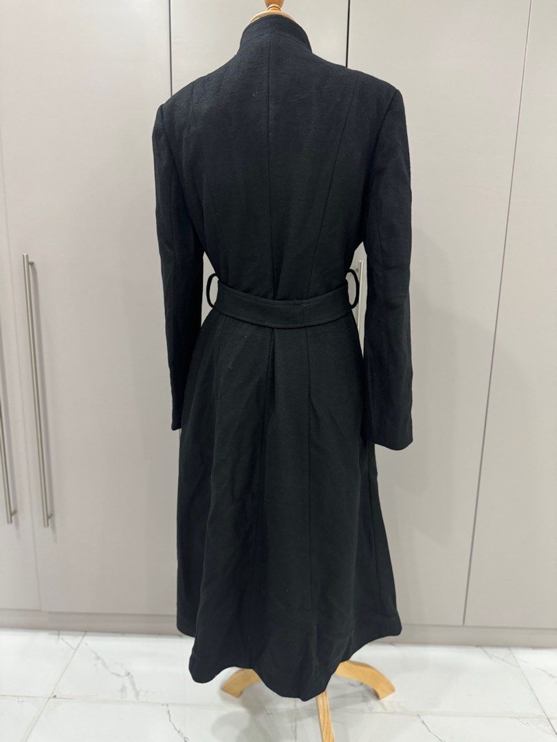 Wool long coat, Women's Fashion, Coats, Jackets and Outerwear on Carousell