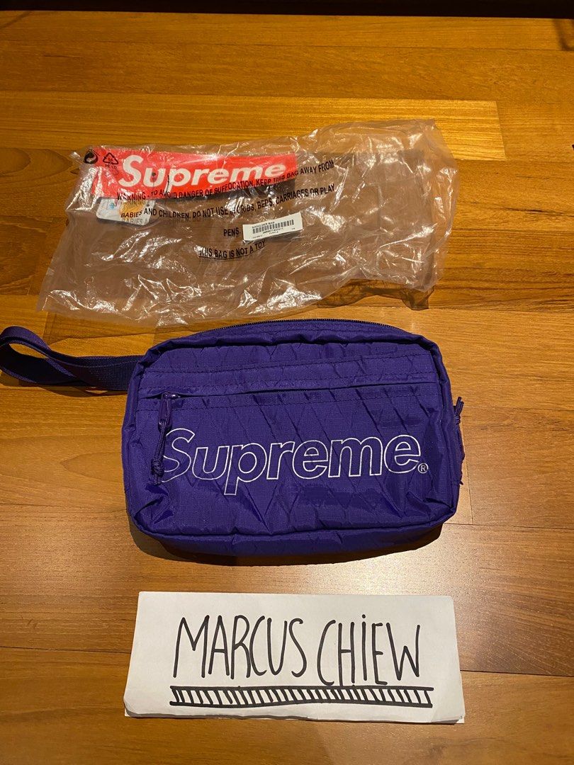 Supreme waist shop bag fw18 purple