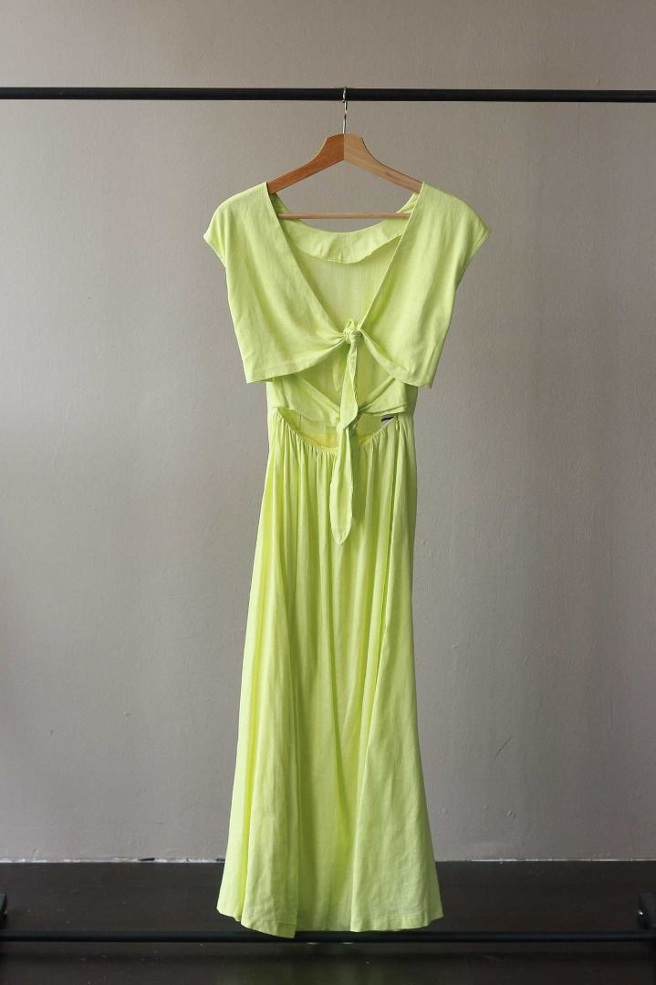 whyte valentyne green dress Valina | Green Ruched Asymmetric Maxi Dress With Drape