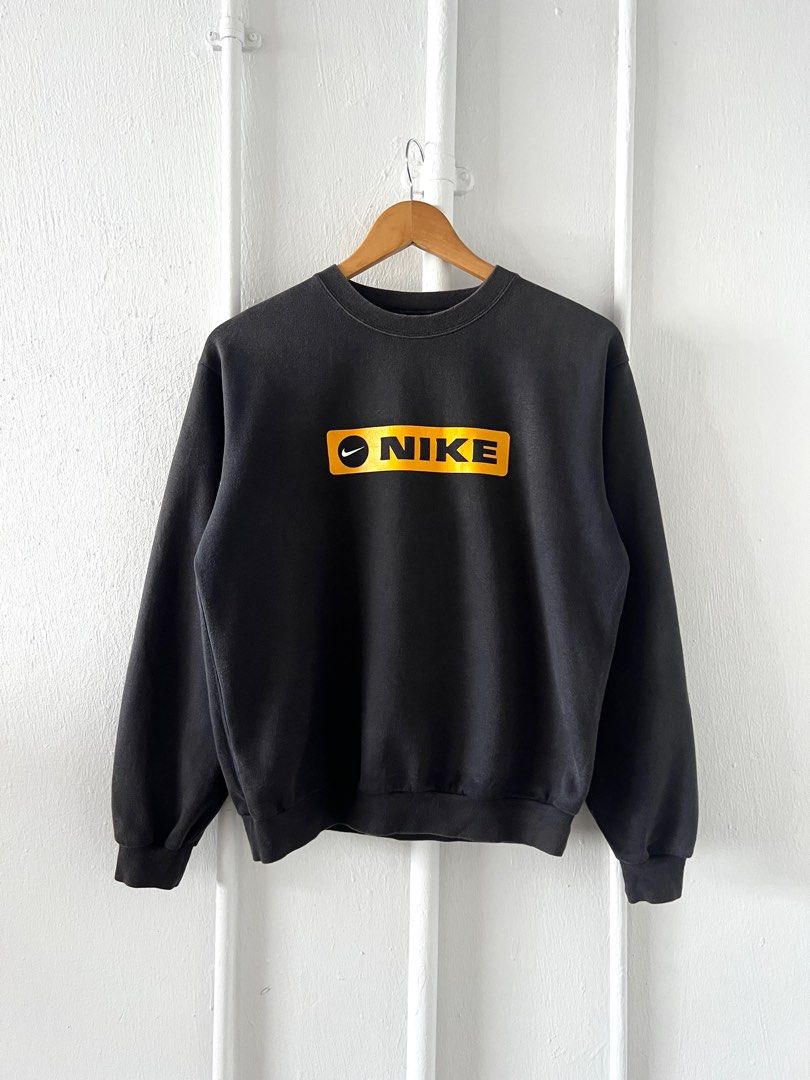 blue and yellow nike sweatshirt