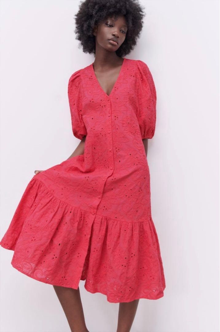 Zara Cutwork Embroidery Dress Women s Fashion Dresses Sets