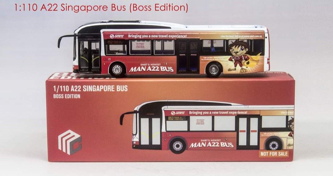 1/110 Man A22 Singapore Bus Boss Edition SMRT, Hobbies & Toys, Toys ...