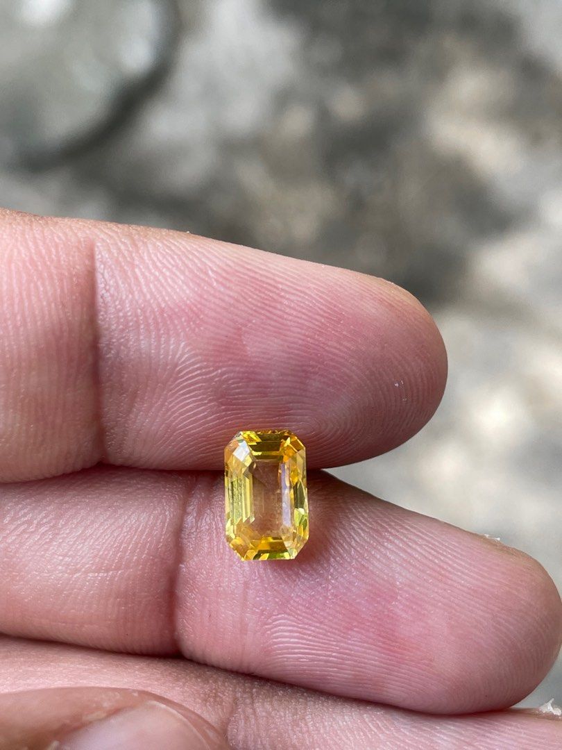 Heated discount yellow sapphire