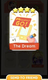 4 ⭐️ Monopoly Go! Sticker (The Dream)