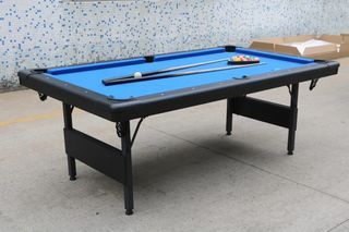 4x7ft Foldable Blue Imported Billiard Table
