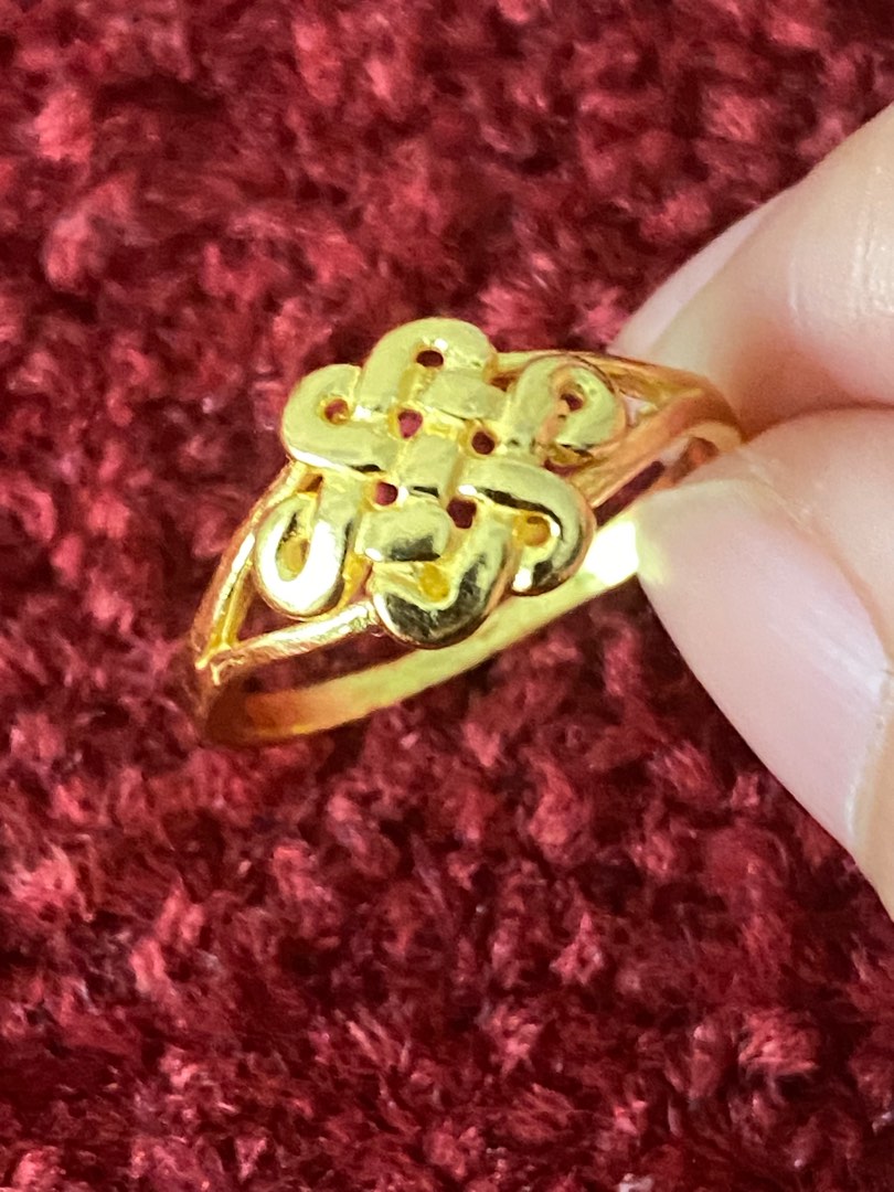 Gold knot deals ring mens