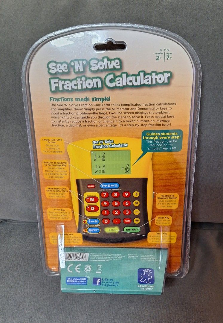 See 'N' Solve Fraction Calculator 分數計數機, 電腦＆科技, 商務用