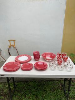 Luminarc 42 pc Dinnerware Set (Plates, Bowls, Glasses)