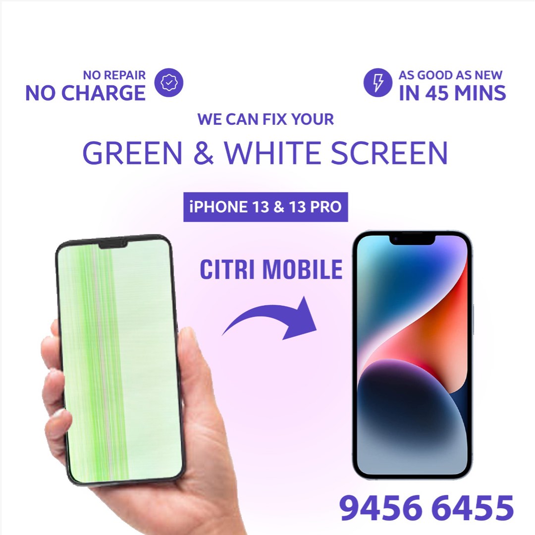 iphone 13 pro max green lcd solution
