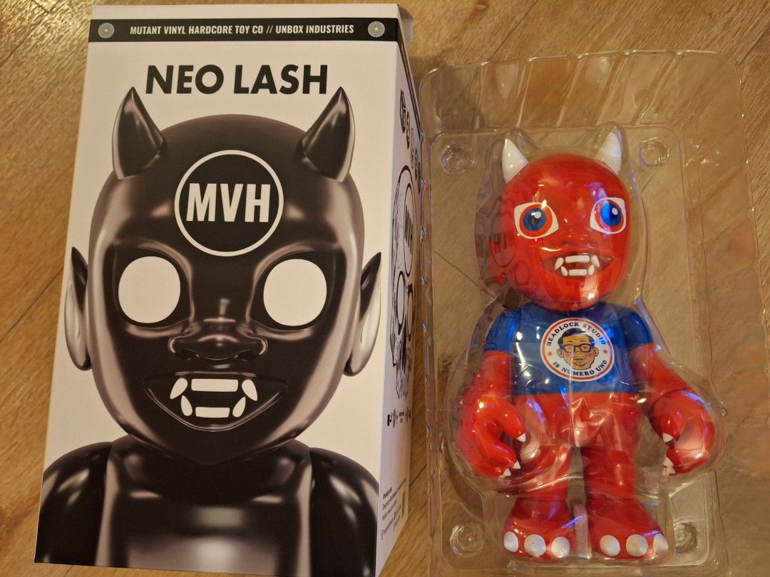 全新headlock studio x mvh neo lash vinyl figure unbox