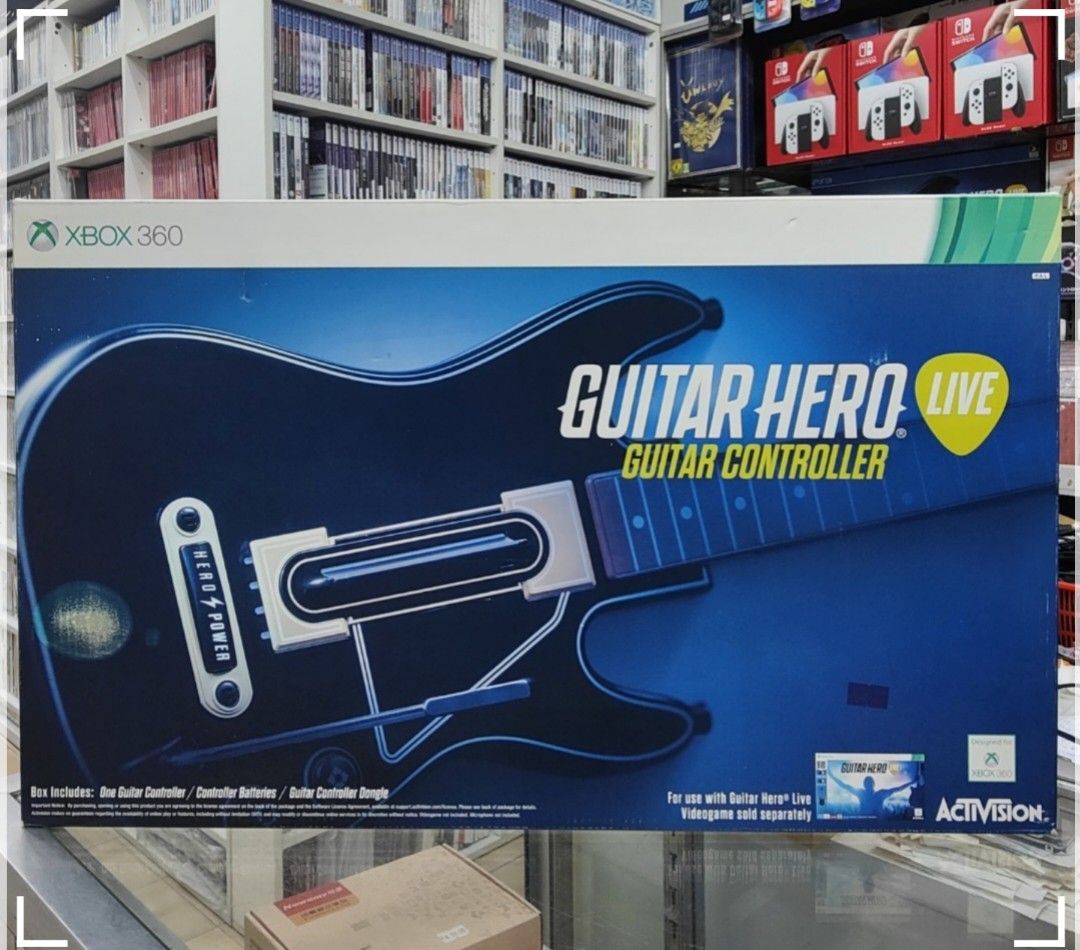 Guitar Hero Live Wireless Guitar with strap PS3 PS4 XBOX ONE XBOX 360 NO  DONGLE