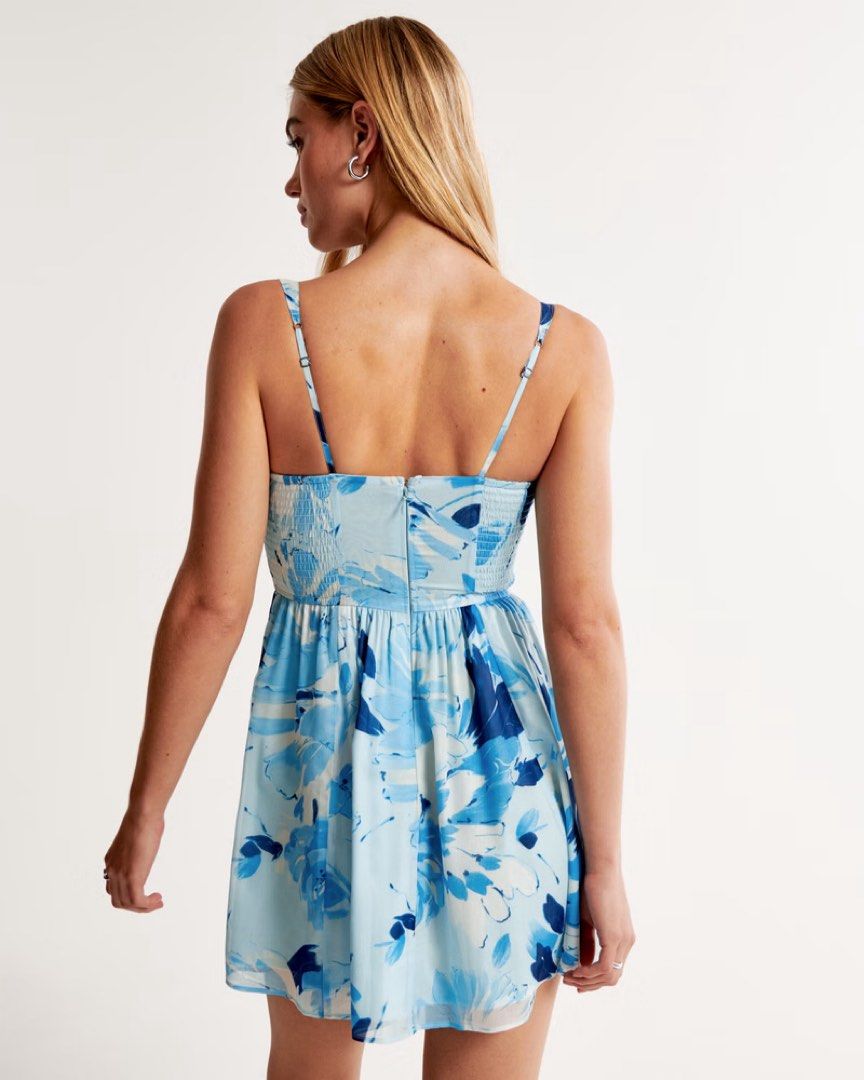 Abercrombie & Fitch Ruched Chiffon Mini Dress (S), Women's Fashion, Dresses  & Sets, Dresses on Carousell
