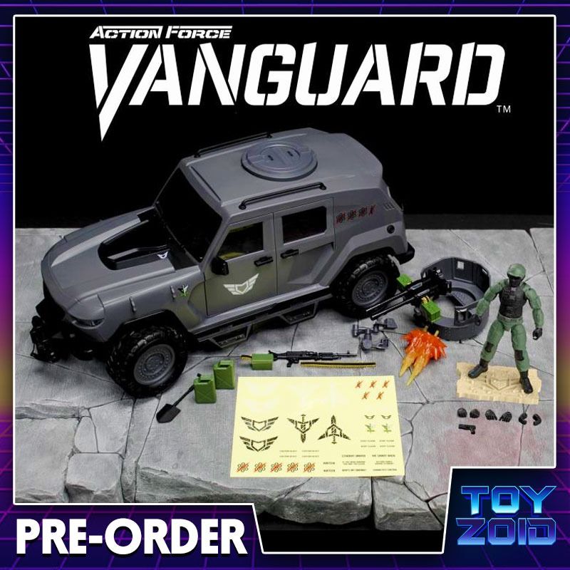 Action Force Valaverse - Veículo Vanguard Tan H.A.U.L Com Acessórios Para Colecionadores