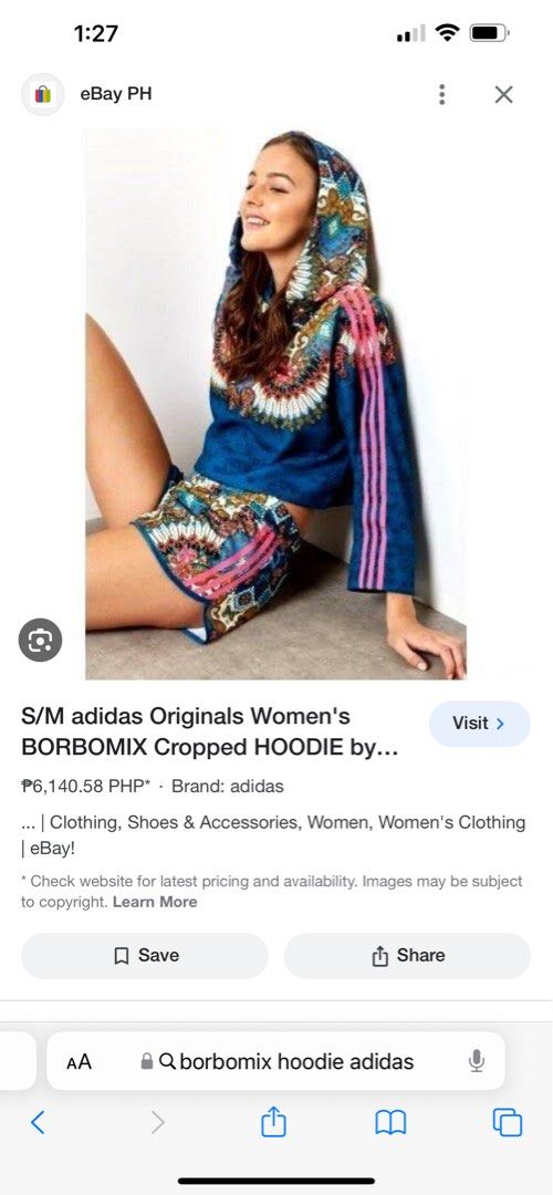 adidas bohemian borbomix croptop hoodie legit Women s Fashion