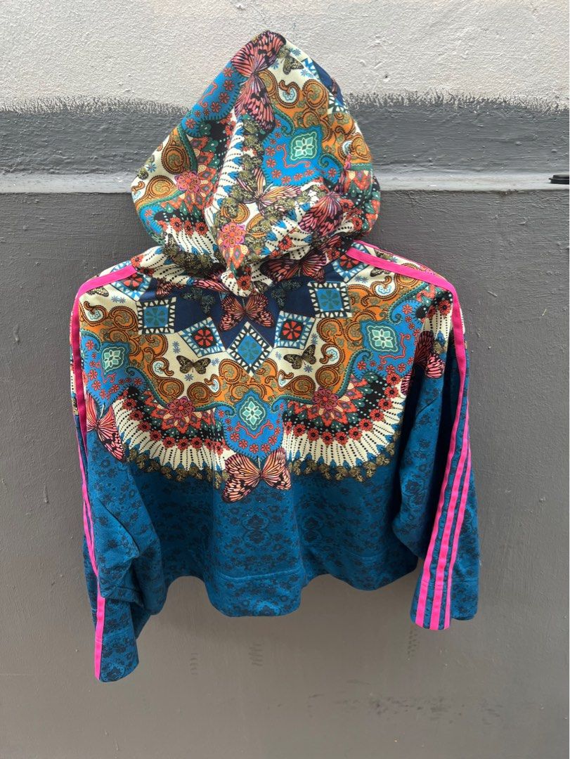 adidas bohemian borbomix croptop hoodie legit Women s Fashion Coats Jackets and Outerwear on Carousell