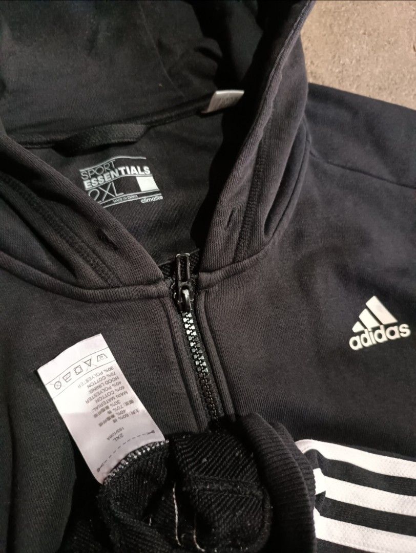 Adidas Full Zip Hoodie, Women's Fashion, Coats, Jackets and Outerwear ...