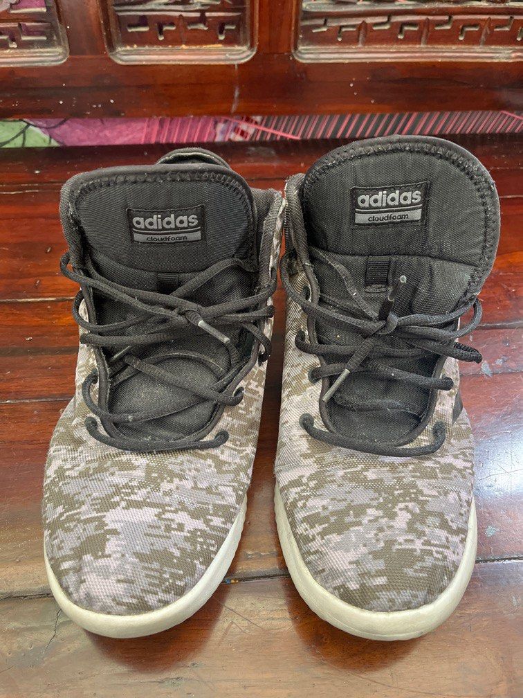Adidas neo cloudfoam camouflage 44 5 Fesyen Pria Sepatu