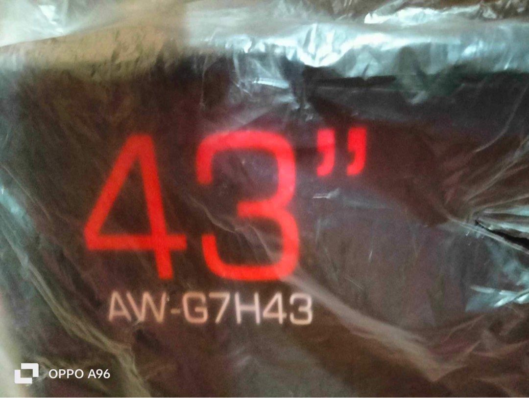 [BELOW SRP] Aiwa 43” Frameless Ultra HD Smart LED TV Android (Category: TV) located in Malabon City. Submitted by 777.aj (Listing ID 1280804442, Image 3). Description: Brand new po, nasa box pa. Selling way below SRP of ₱23,999! Model: Aiwa AW-G7H43 43” Frameless Ultra HD Smart LED TV ● Resolution: 1920 x 1080 ● Panel: CSOT ● Refresh Rate: 60Hz ● Viewing Angle: 170/170(typ) ● Brightness: 220 (typ) ● Contrast Ration: 4000:1 ● Response Time: 6.5ms 