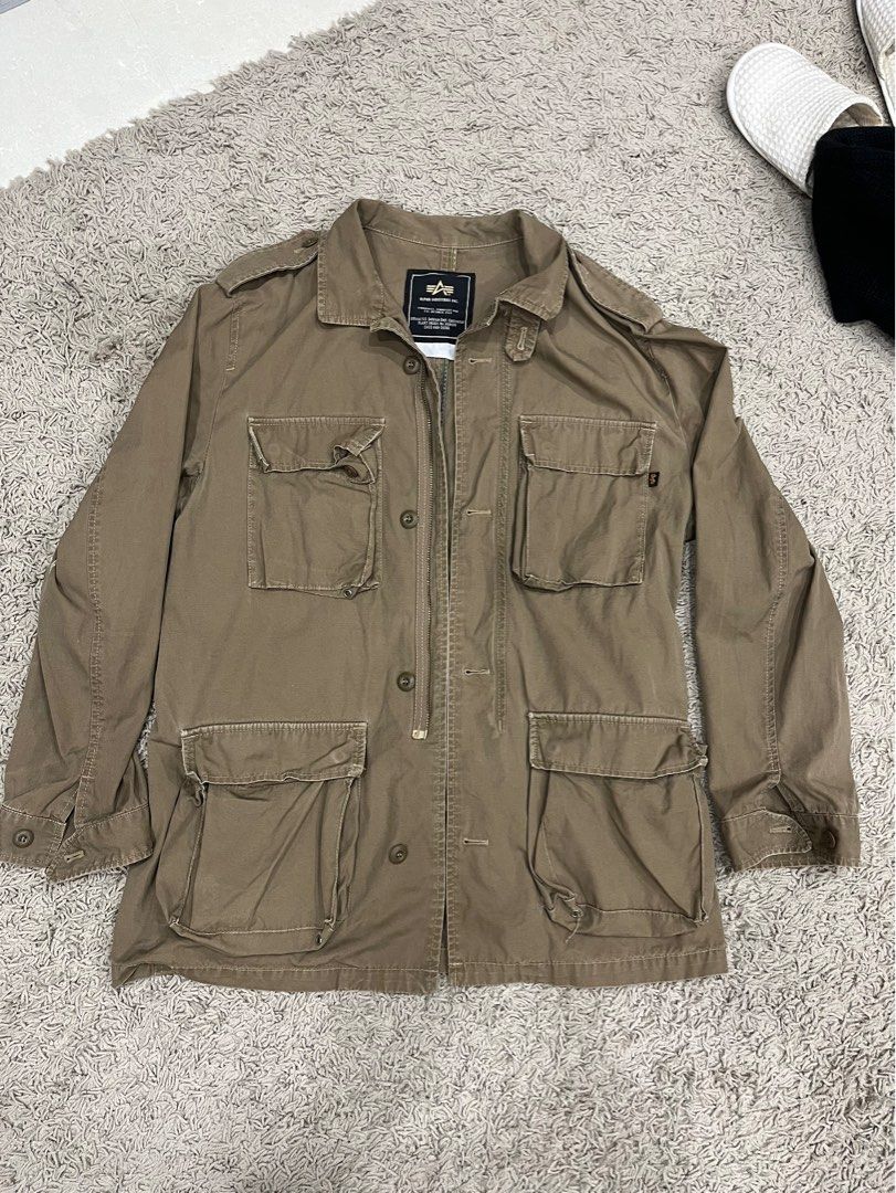 Mens army top field jacket