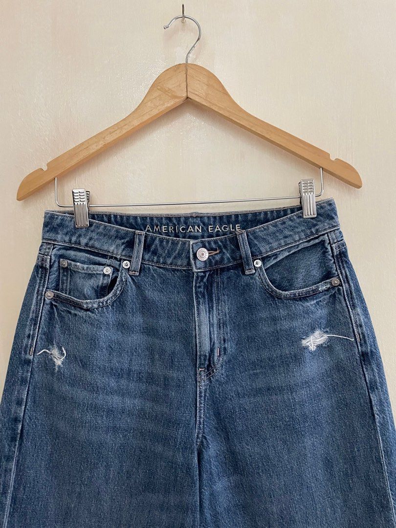 American eagle raw hem on sale jeans